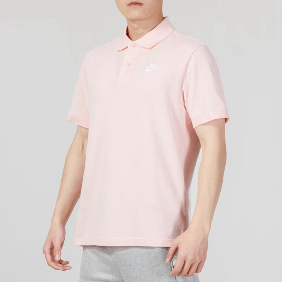 Pink on sale nike polo