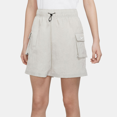 

Wide Patch Pockets Shorts, Серый