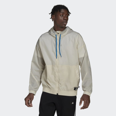 

Zip Hooded Windbreaker White, Белый