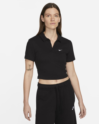 Essentials Polo Top Black