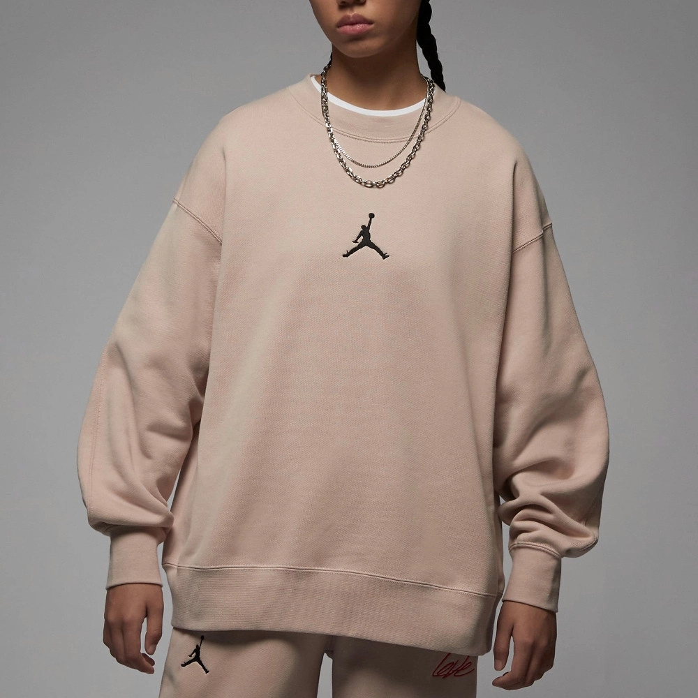 Flight Oversize Fleece Sweatshirt Beige