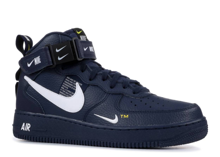 Nike air force 1 mid 07 navy blue best sale