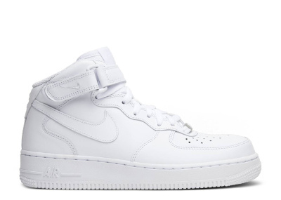 

07 Leather Triple White, Белый, Air Force 1 Mid