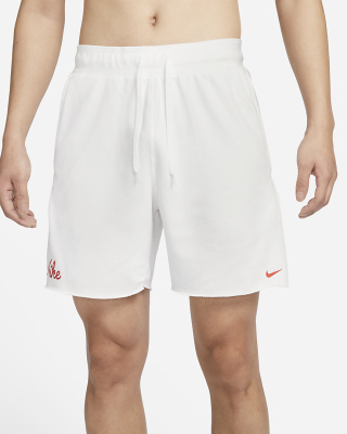 Dri-Fit Fleece Shorts White фото
