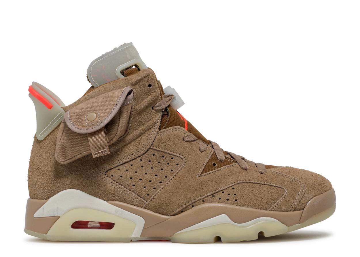 Air Jordan 6 Travis Scott British Khaki фото