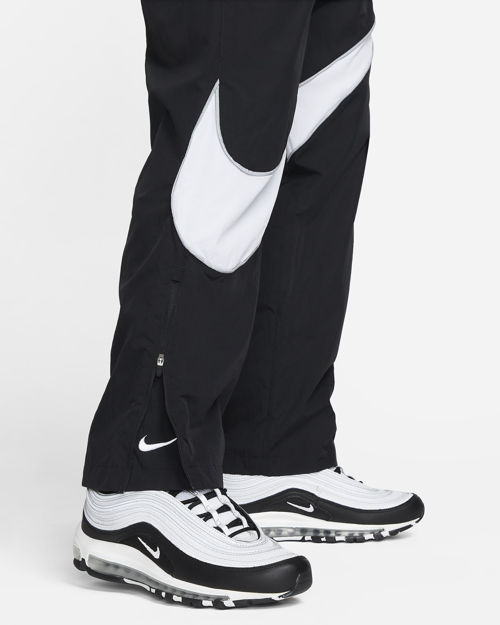 Тренировочные брюки Nike Swoosh Woven Pants Black (Чёрные