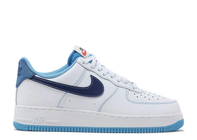 Air Force 1 Low 07 First Use White University Blue фото