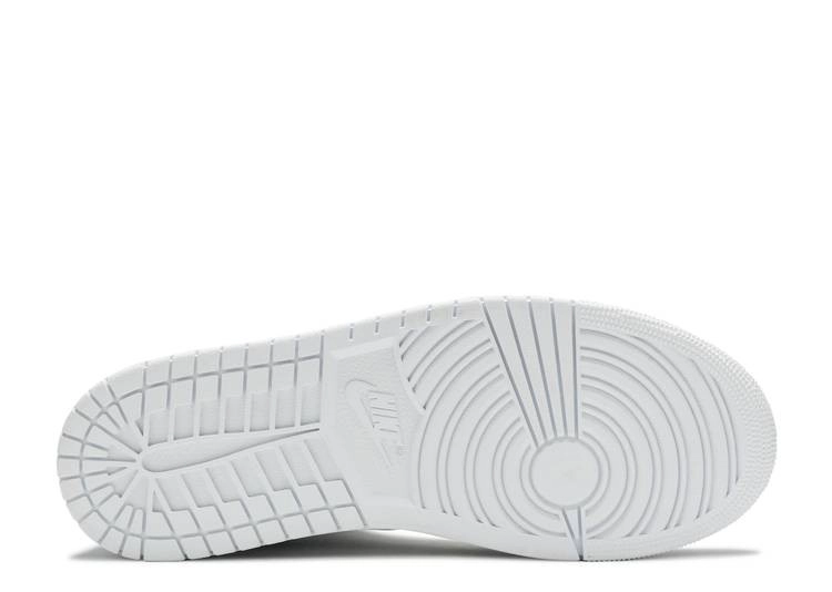 Air Jordan 1 Mid Triple White фото
