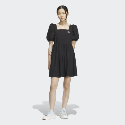 

Flounces Dress Black, Чёрный