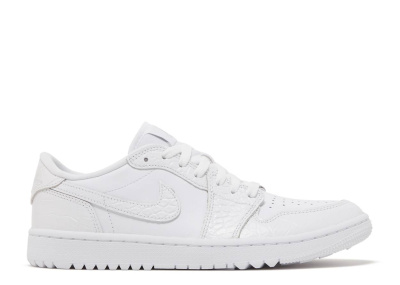 

Golf White Crocodile, Белый, Air Jordan 1 Low