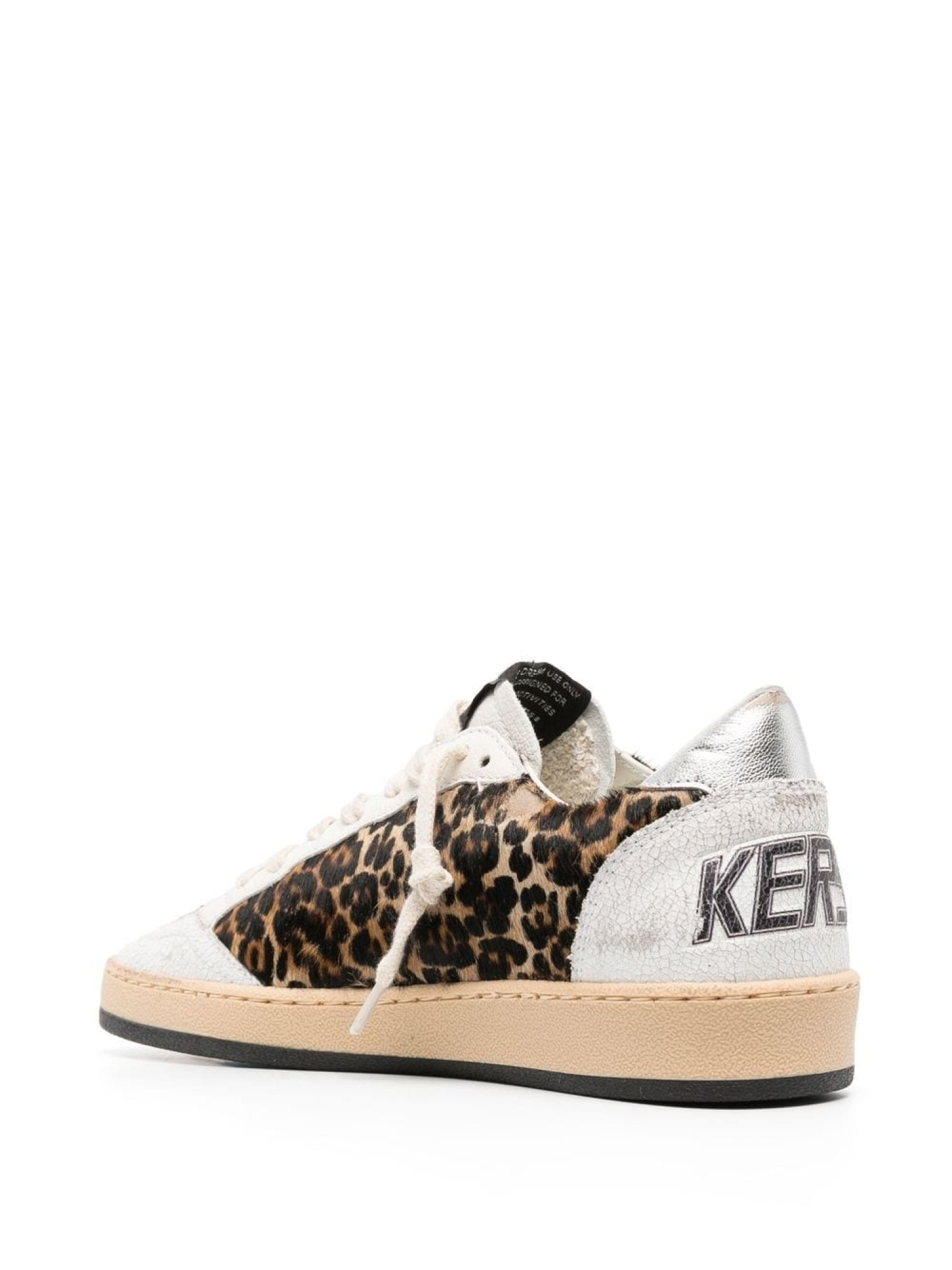 Leopard print golden goose sneakers on sale