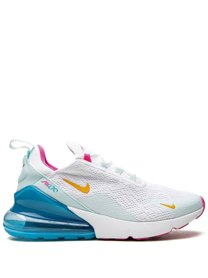 Nike Air Max 270 White University Gold Laser Fuchsia sneakers CJ0568100 Meet Market