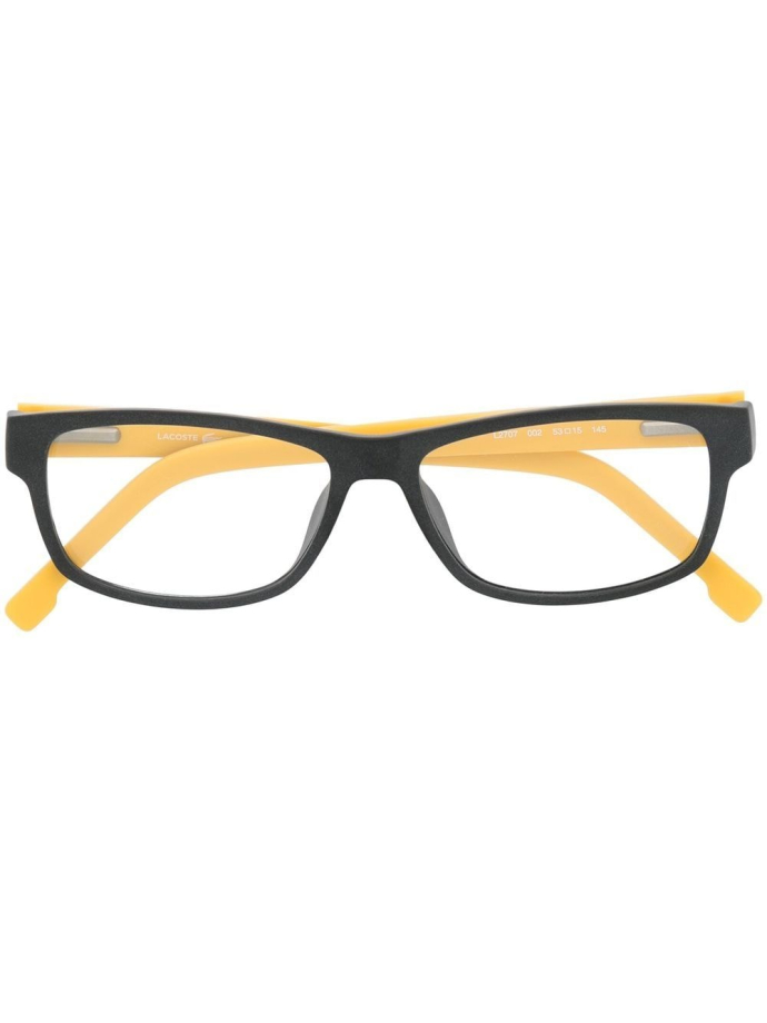 Оправы для очков Lacoste Rectangle-frame two-tone glasses (Чёрные ...