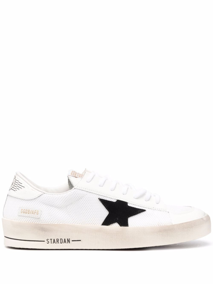 Star patch lace up sneakers on sale