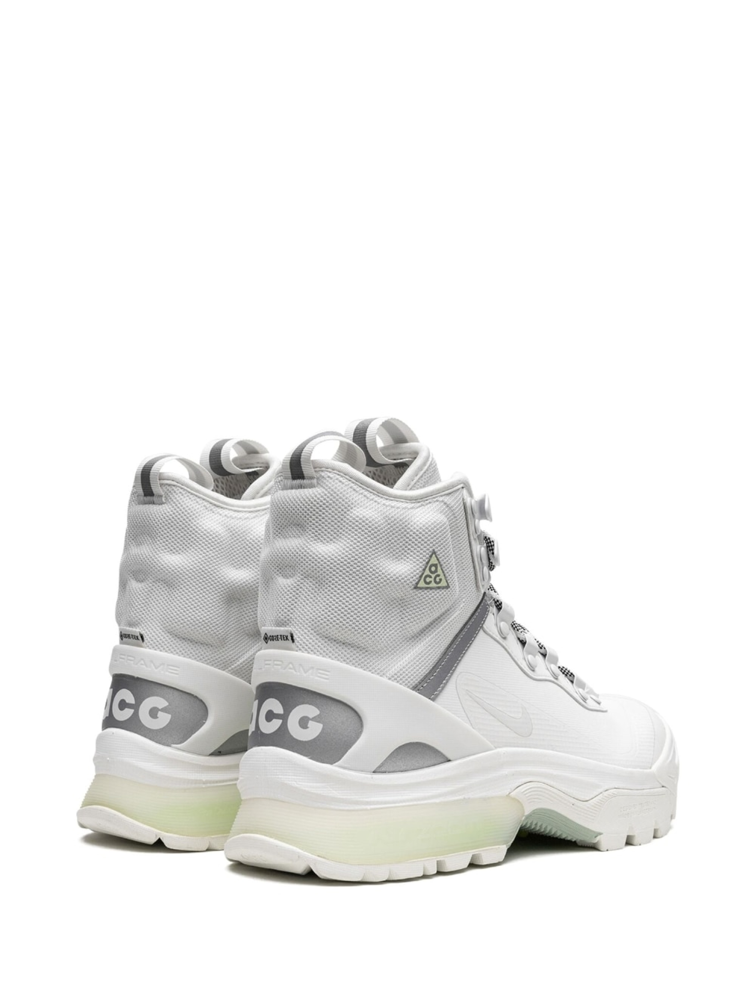 All white acg boots best sale