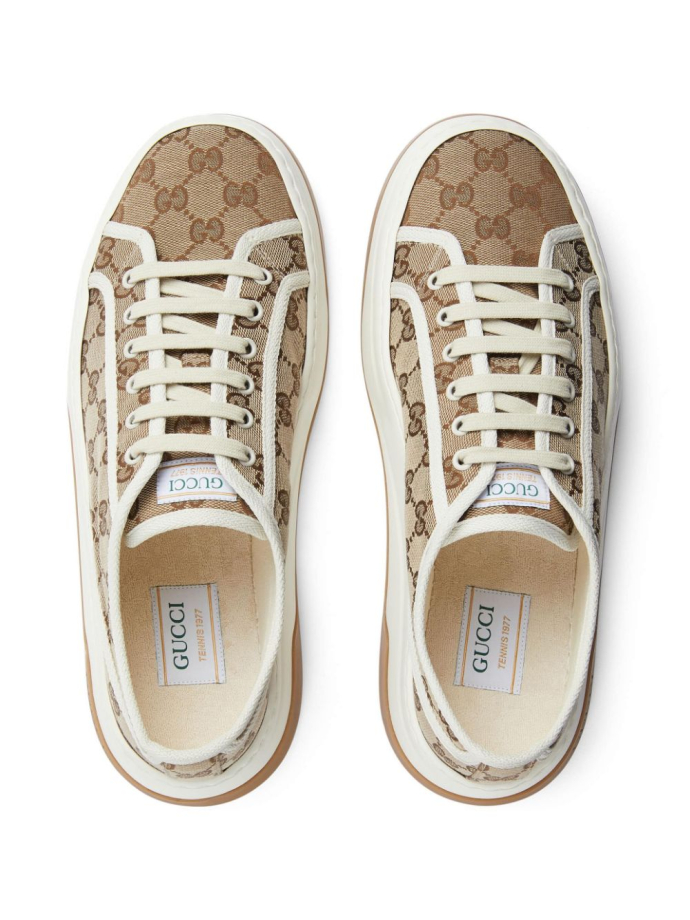 Gucci GG canvas lace up sneakers 74599720Q20 Meet Market