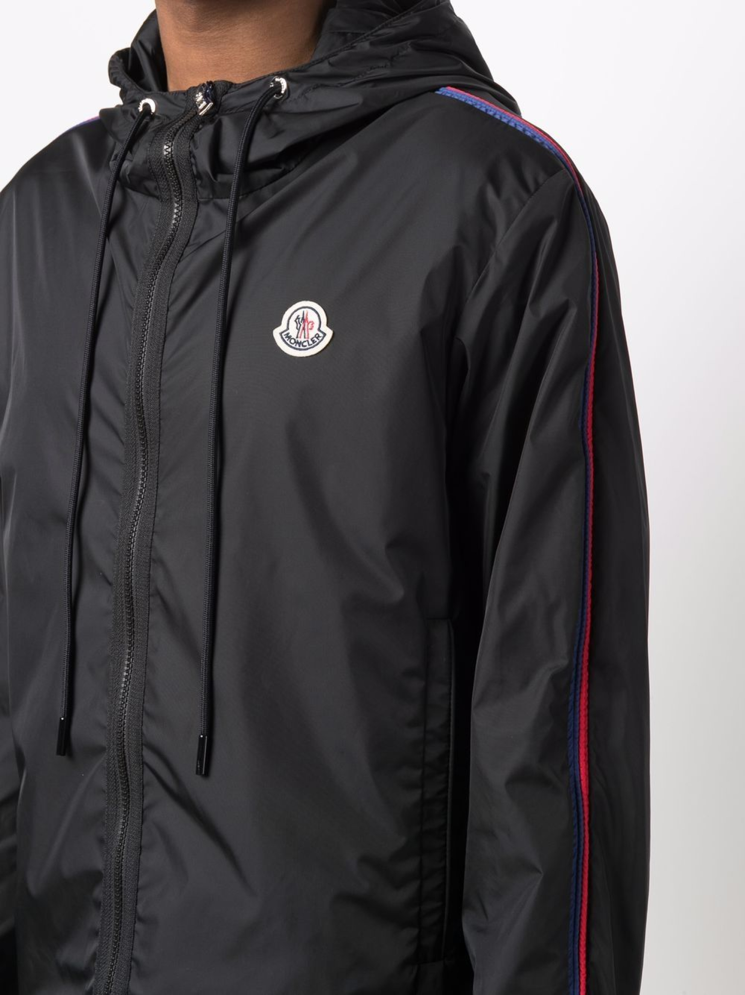 Moncler logo hooded jacket sale