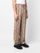 Striped wide-leg trousers фото