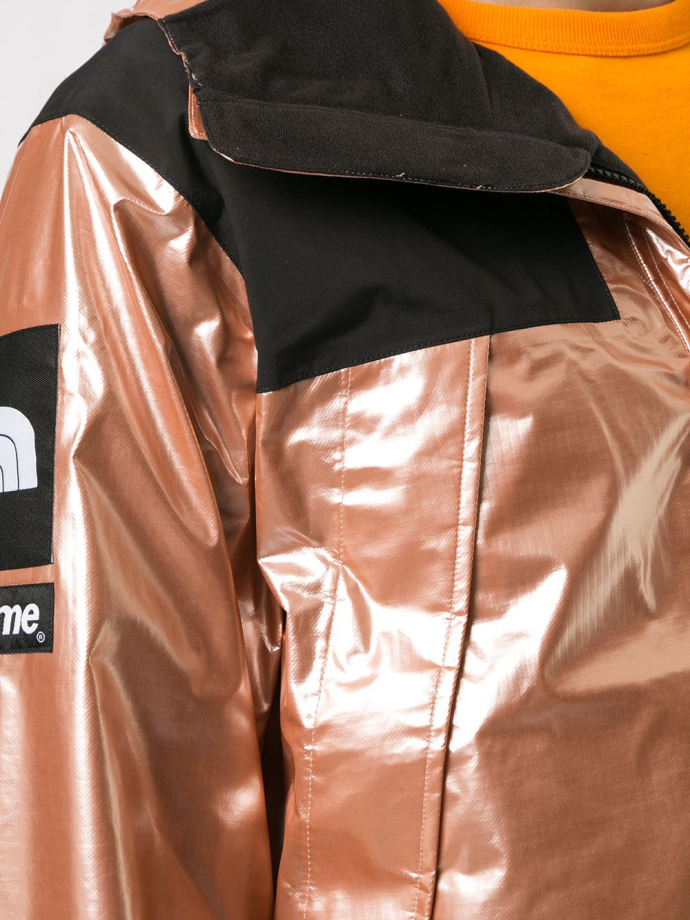 Supreme the north face deals metallic mountain parka rose gold