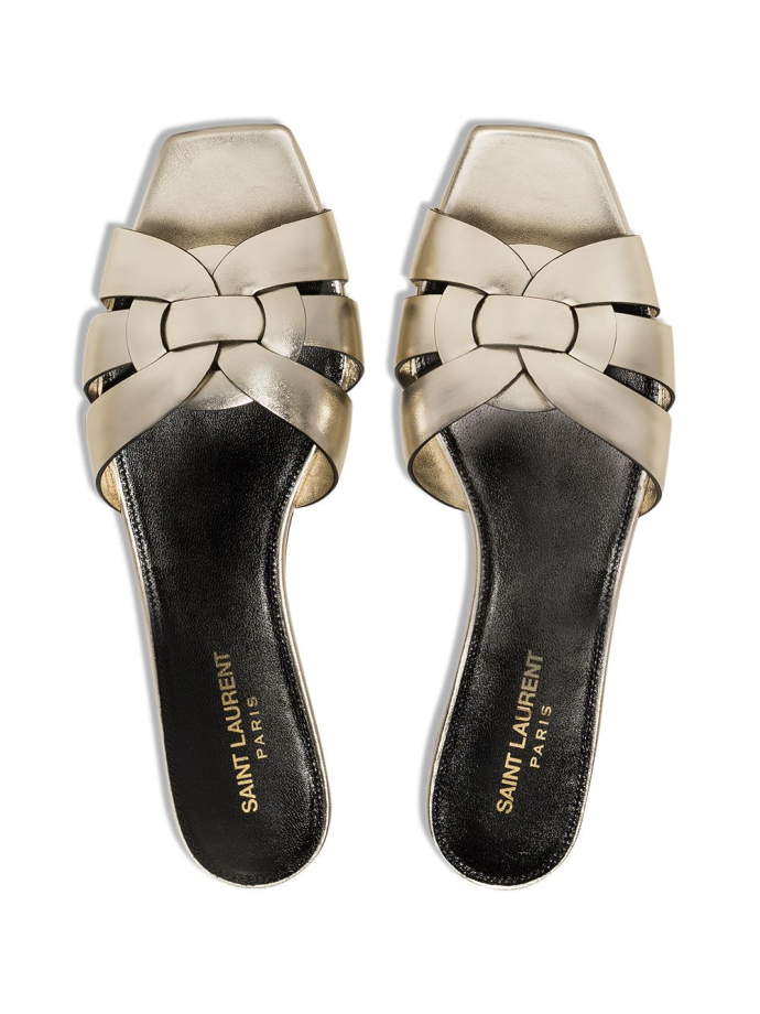 Saint Laurent Tribute flat sandals 5727350PS00