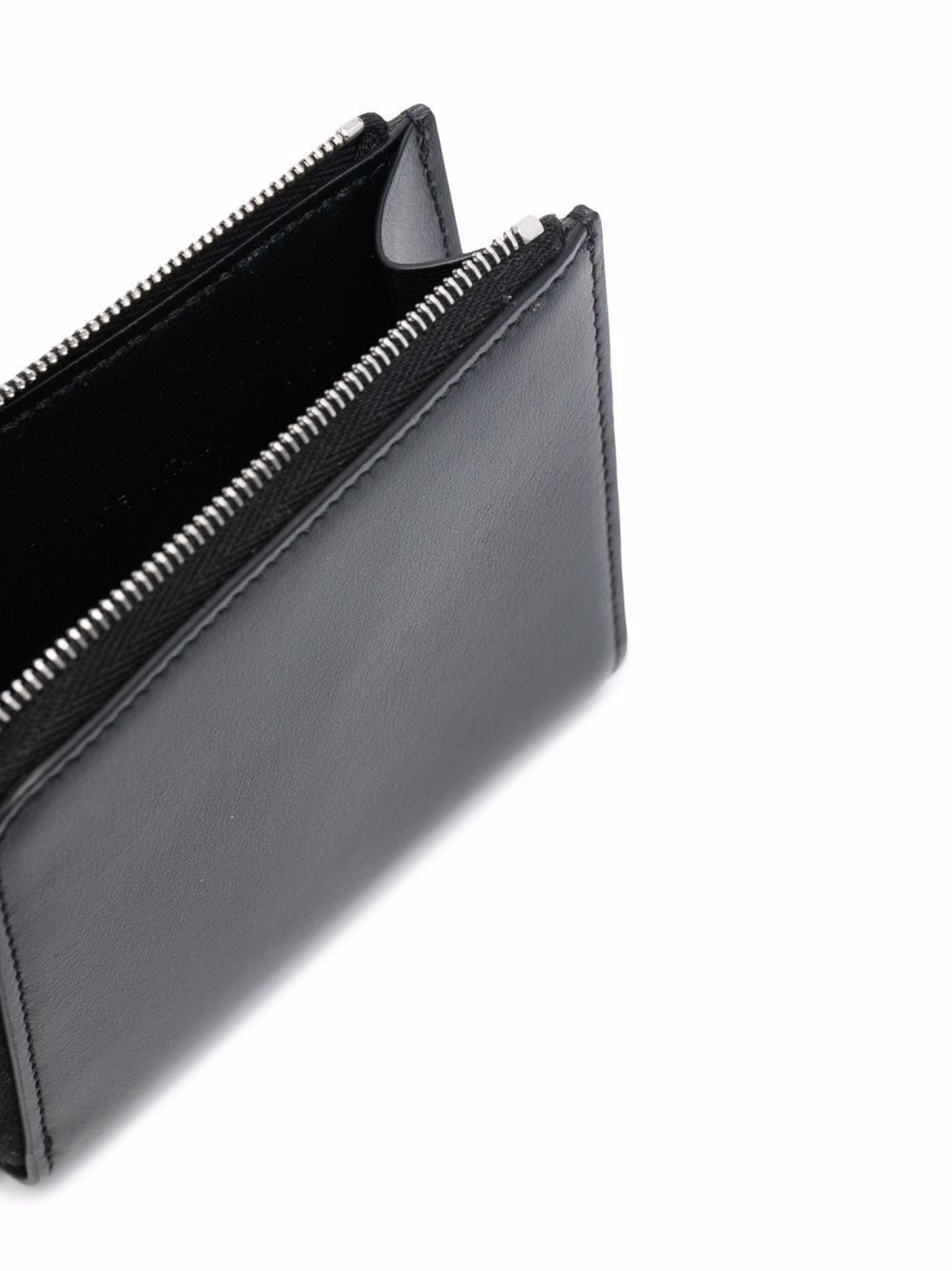 Кошельки-бумажники Jil Sander Zip-up leather wallet (Чёрные)  JSMU840147MUS00008N купить в Meet Market