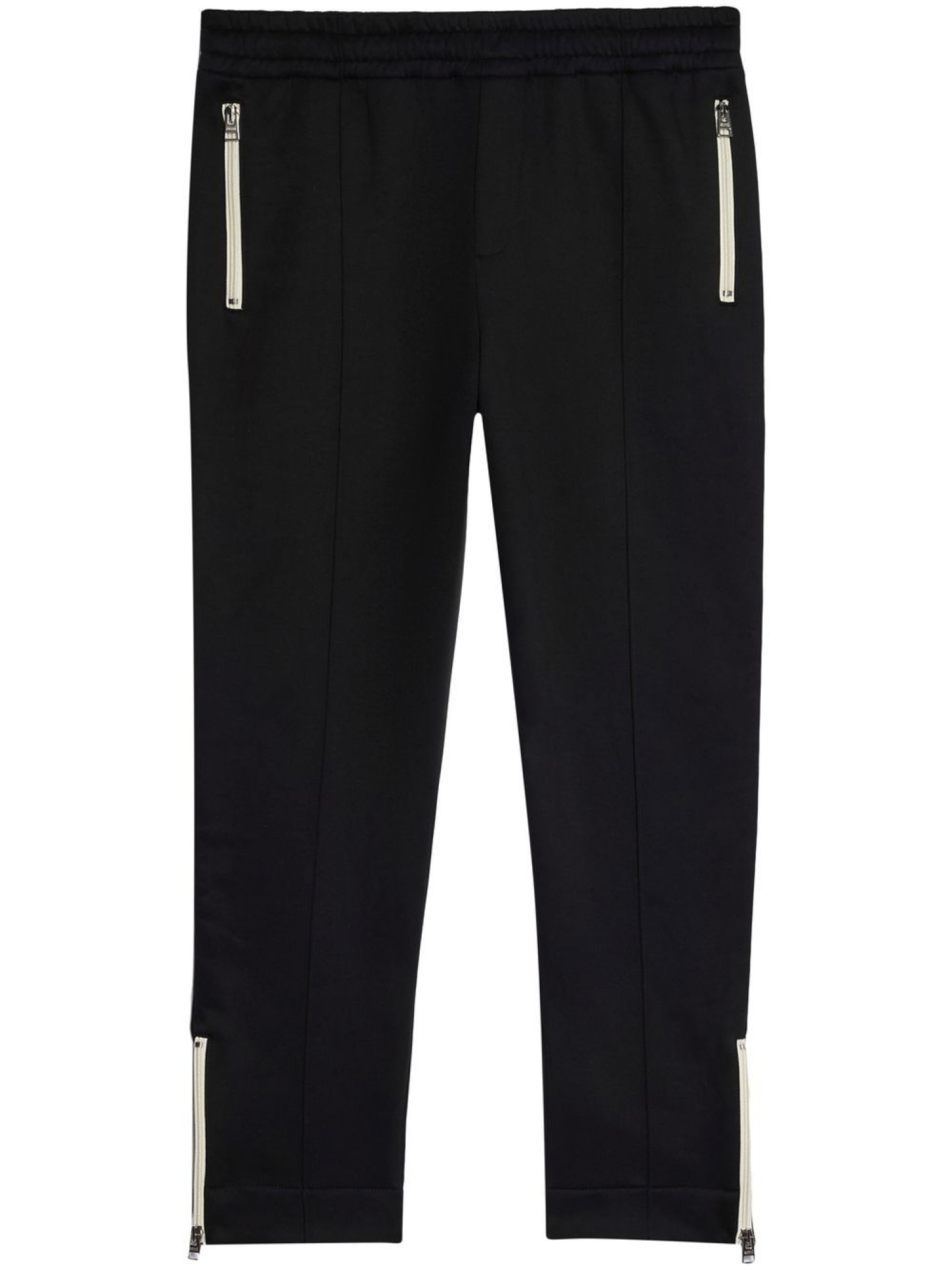 Cotton track pants with zipper pockets sale