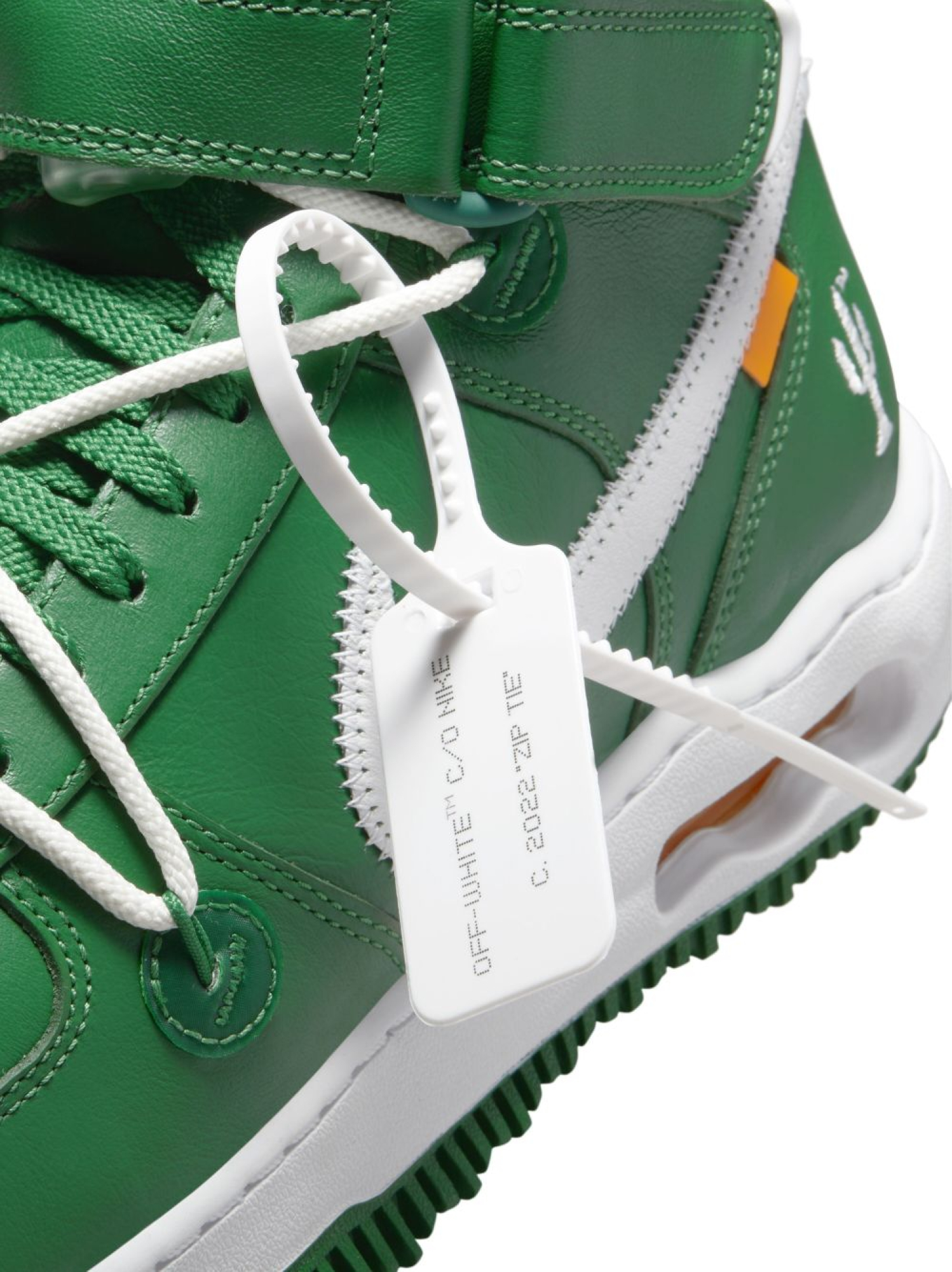 Green off cheap white af1