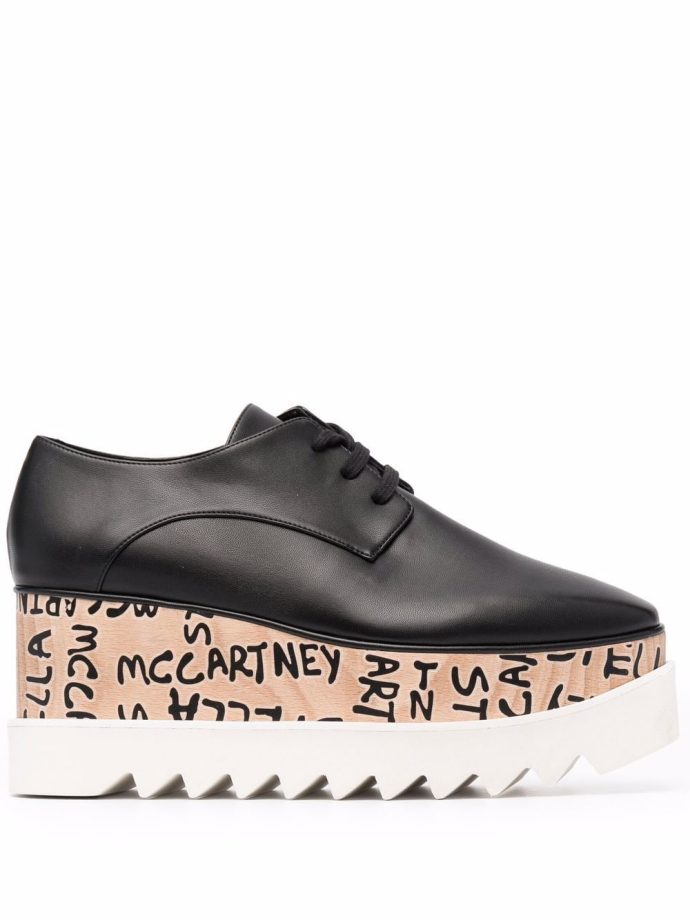 Stella McCartney Logo flatform Derby shoes 810027KP027 Meet Market