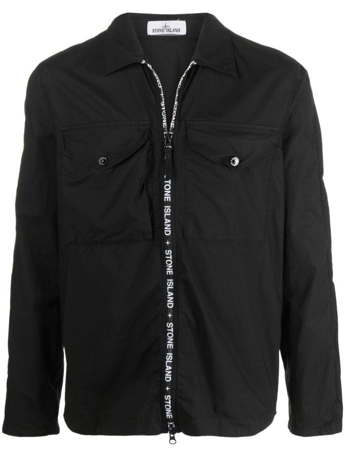 Stone island black zip up hotsell