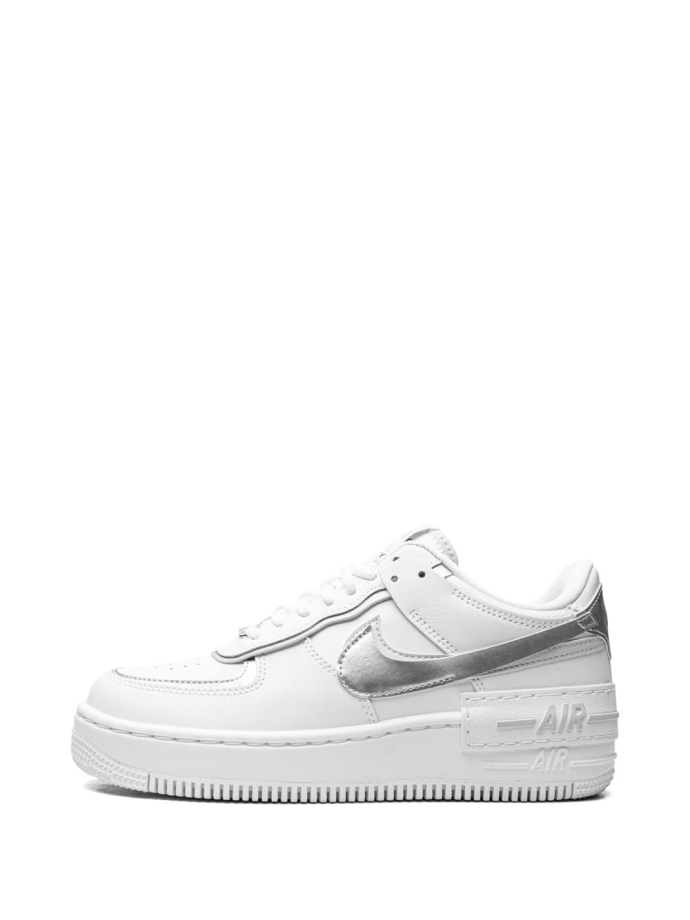 Nike AF1 Shadow White Metallic Silver sneakers CI0919119 Meet Market