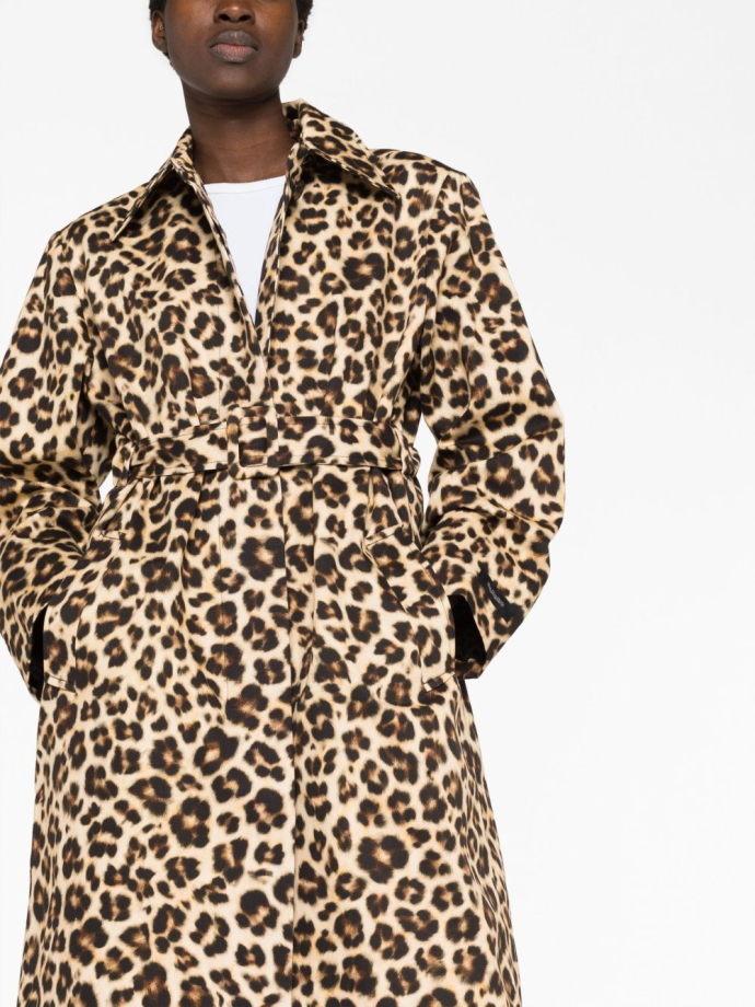 Leopard deals pea coat