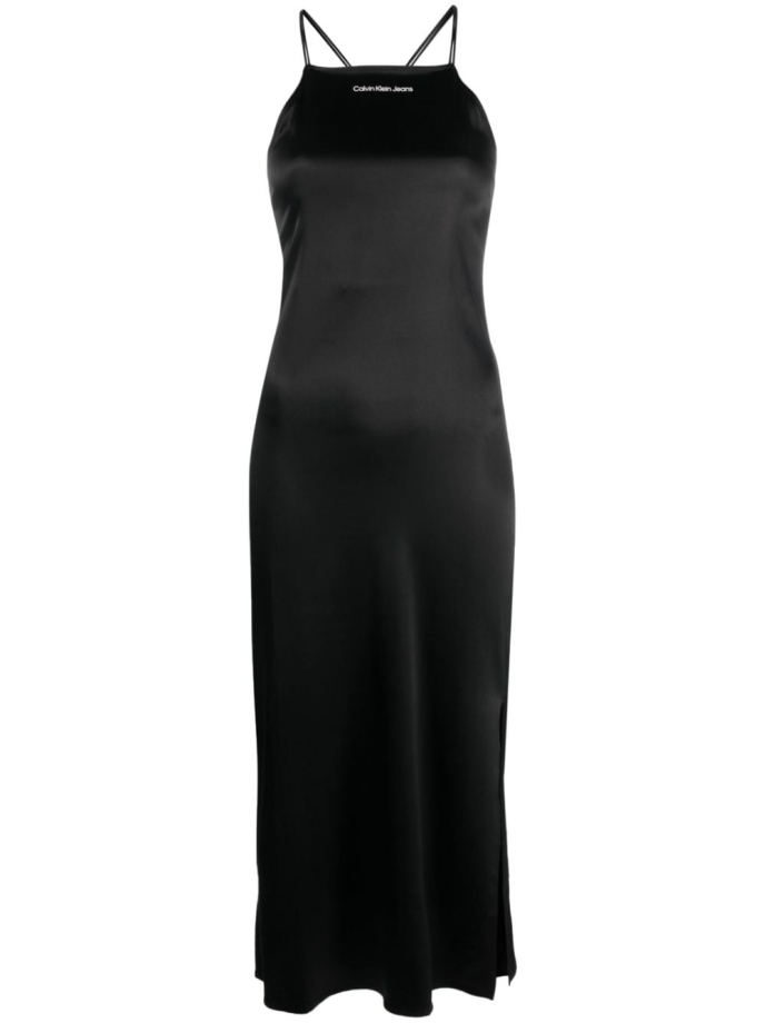 Calvin Klein Jeans Satin open back midi dress J20J220761BEH Meet Market