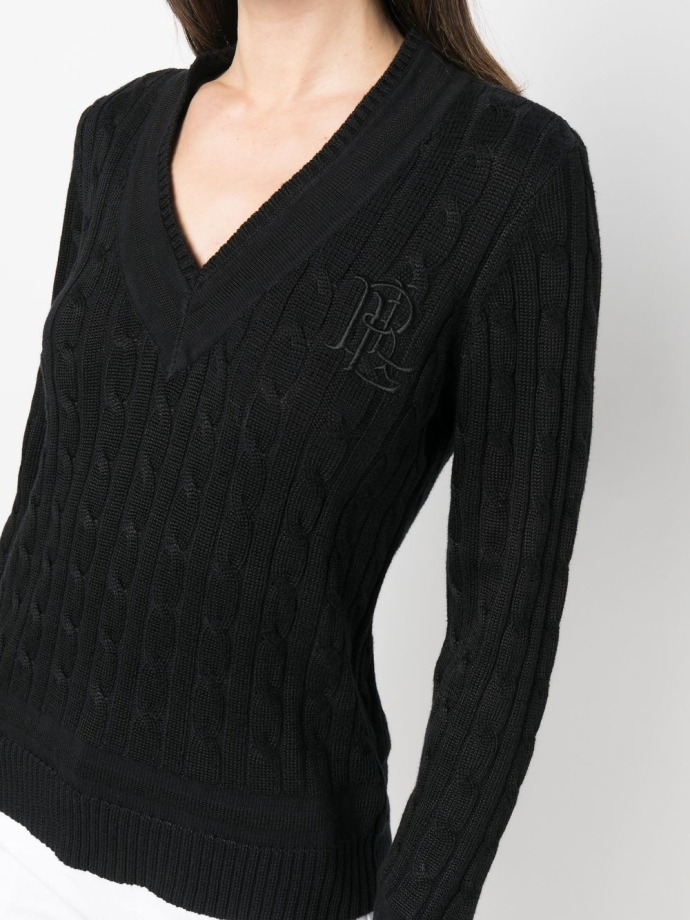 Cable knit clearance cricket jumper