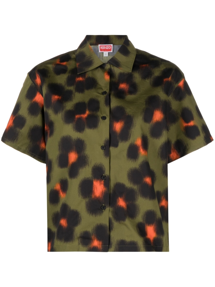 Kenzo Leopard print short sleeve shirt