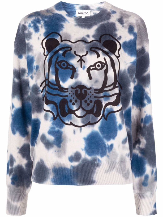 Kenzo K Tiger tie dye sweatshirt FC52PU6933TE Meet Market