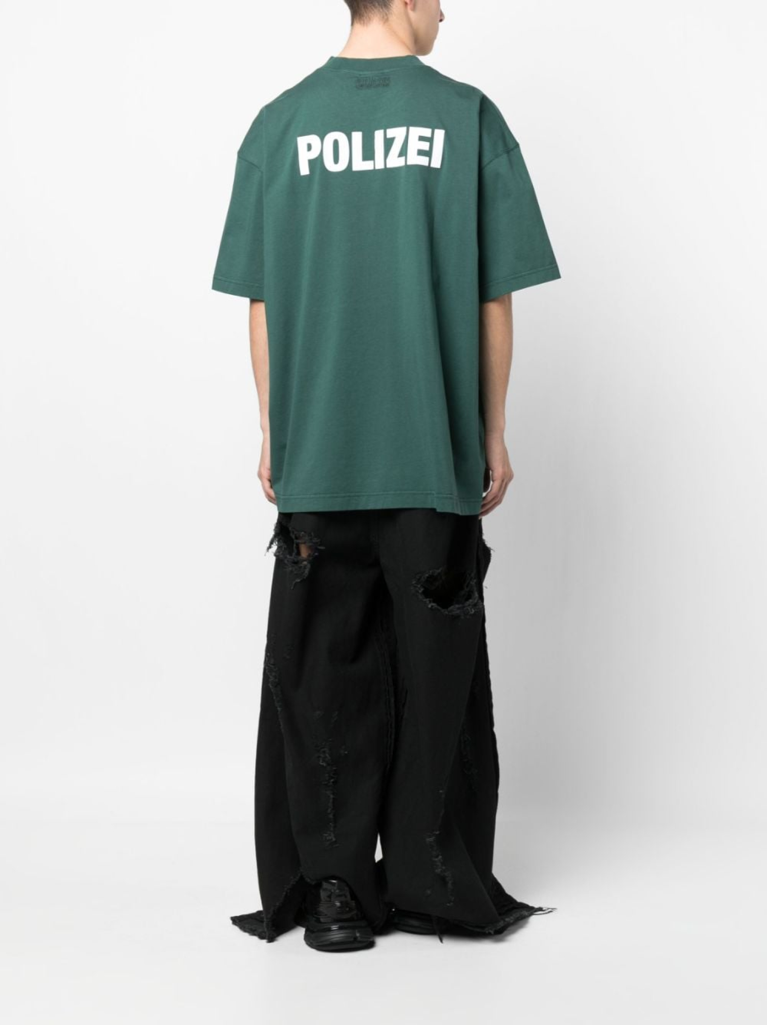 Polizei oversized cotton T-shirt фото