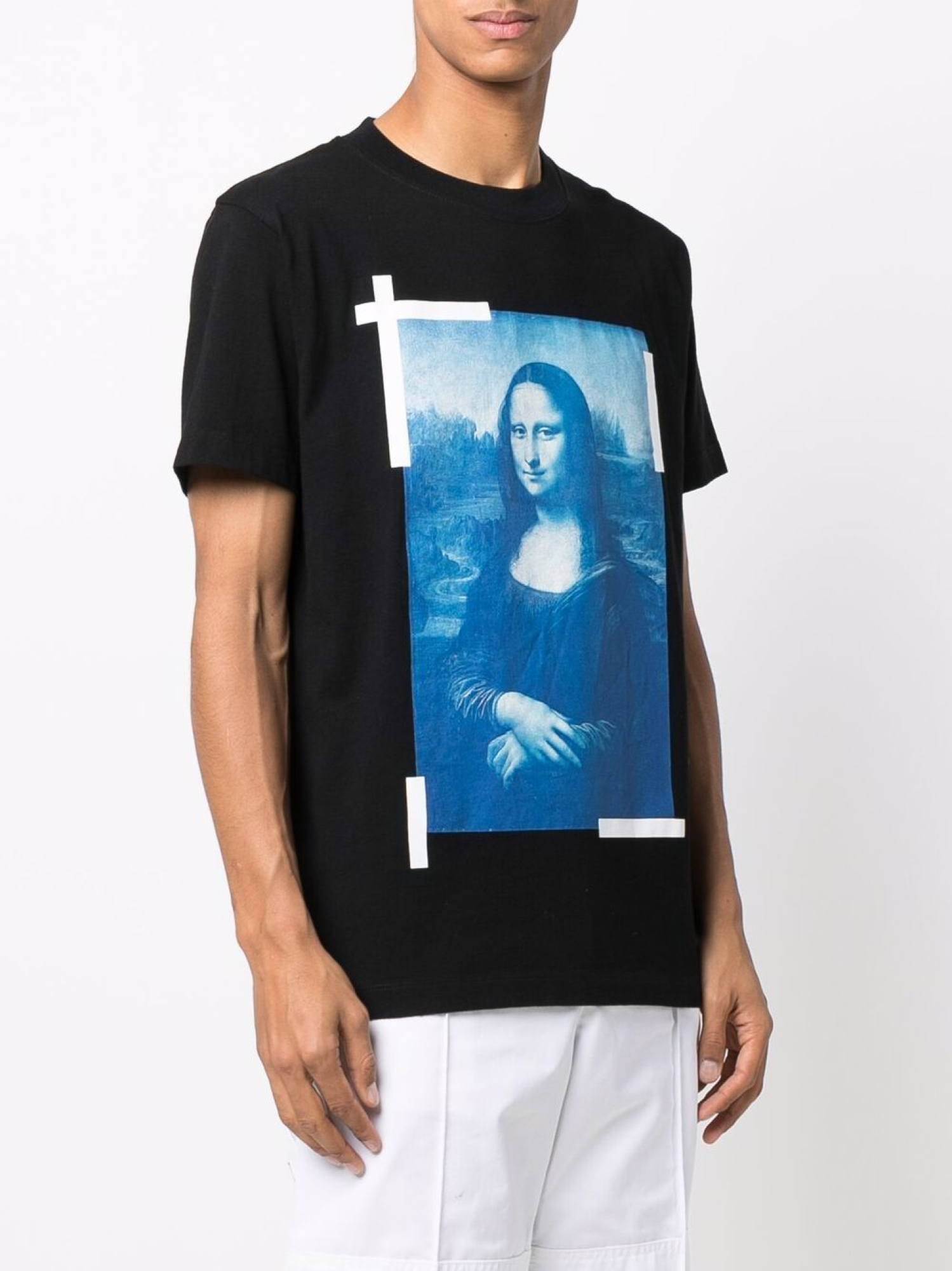 Off White Monalisa slim cut T shirt OMAA027C99JER0061045 Meet Market