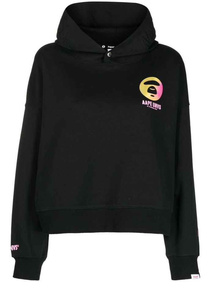 AAPE BY A BATHING APE Logo print hoodie ASW3891XXJ Meet Market