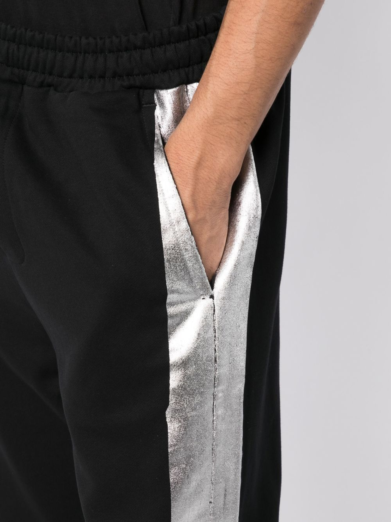 Helmut Lang Metallic detail track pants M05HM206 Meet Market