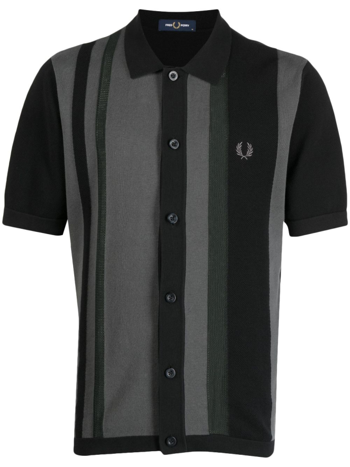 Fred perry striped polo shirt best sale