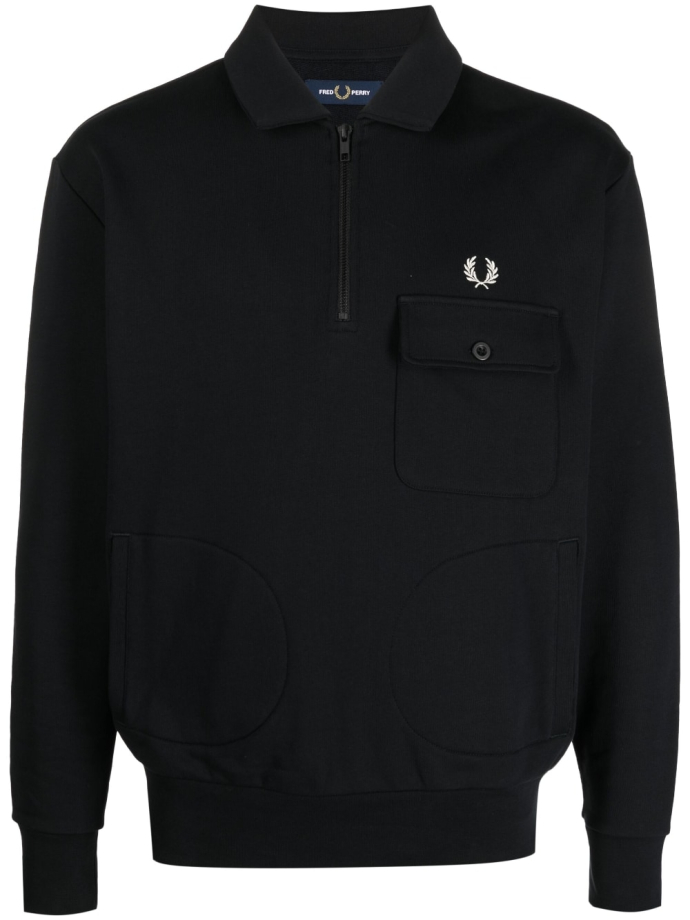 Fred Perry Half zip cotton polo shirt M4841 Meet Market