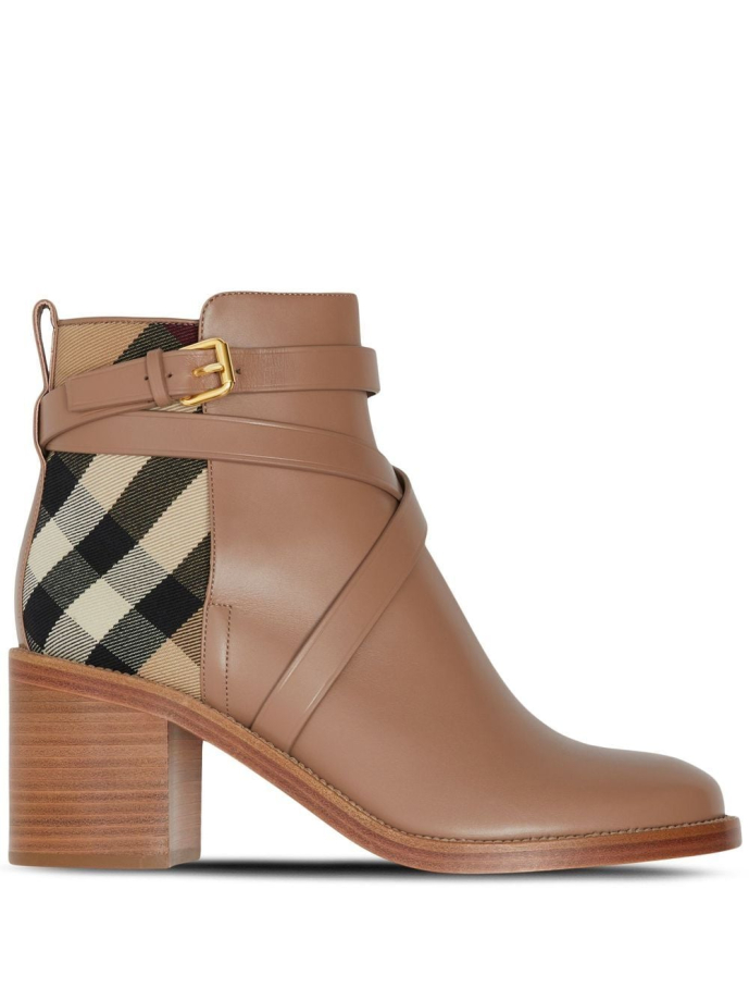 Burberry Check pattern ankle boots 8058859 Meet Market