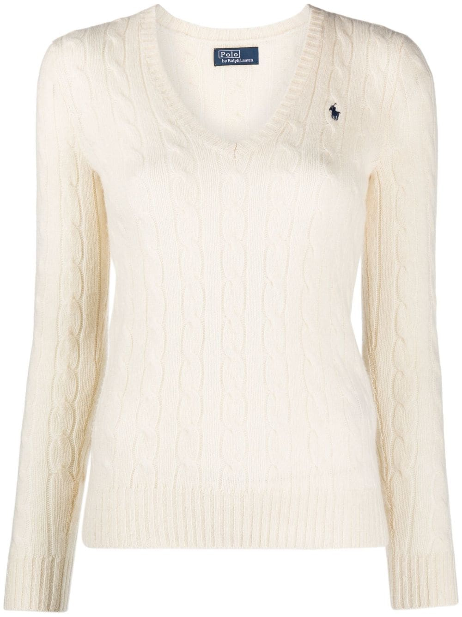 Cable knit v discount neck ralph lauren