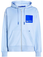 Logo-print zip-up hoodie фото