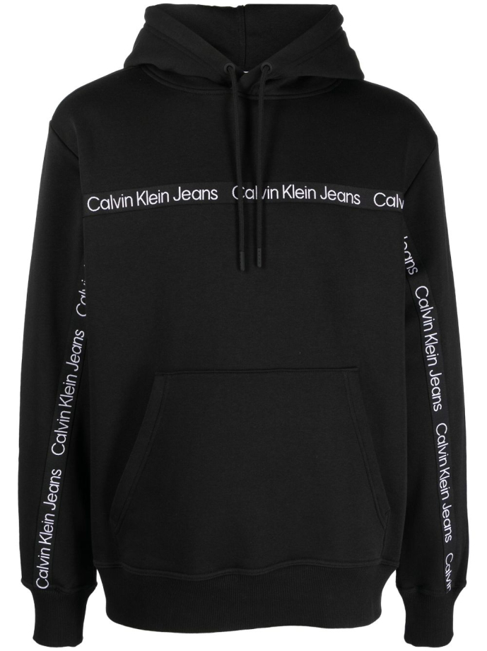 Calvin Klein Jeans Logo tape jersey fleece hoodie J30J323252 Meet Market