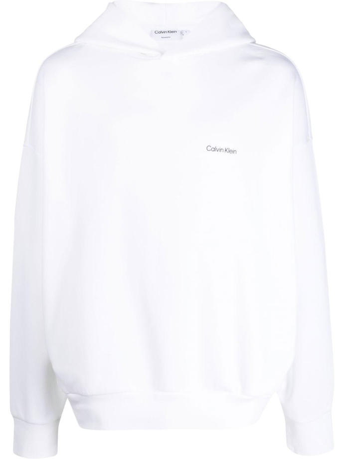 Calvin klein white hoodie sale