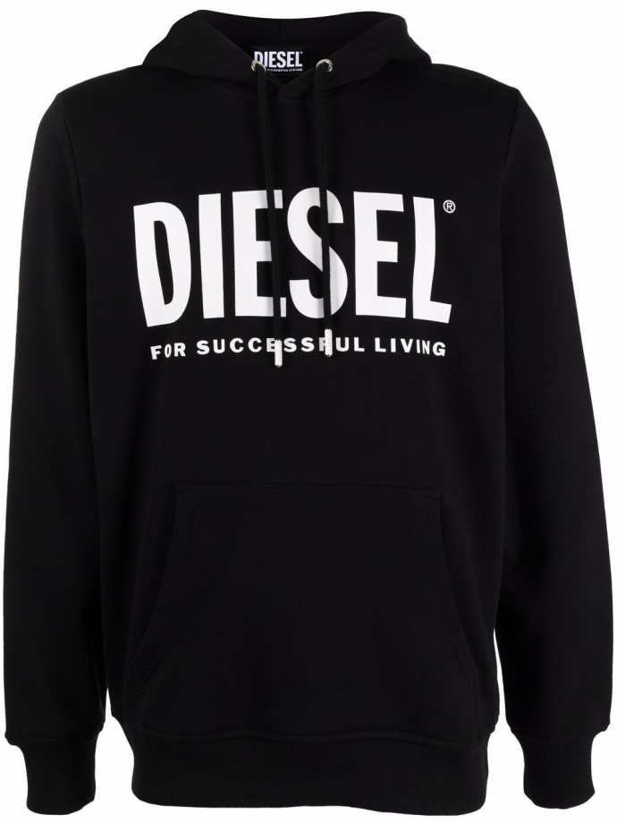 Diesel Logo printed hoodie A028130BAWT Meet Market