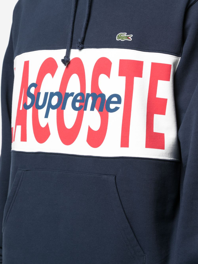 Supreme X Lacoste logo panel hoodie SU7891 Meet Market