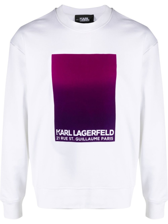 Karl Lagerfeld Logo print long sleeve sweatshirt 230M1883100 Meet Market