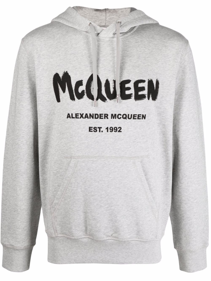 Alexander McQueen Logo print hoodie 688715QSZ81 Meet Market